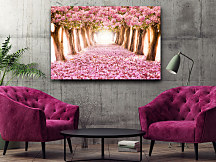 Obraz Stromy s ružovými kvetmi zs1259